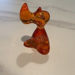 Koziol Lucite Orange Martian Holds Glasses Holder